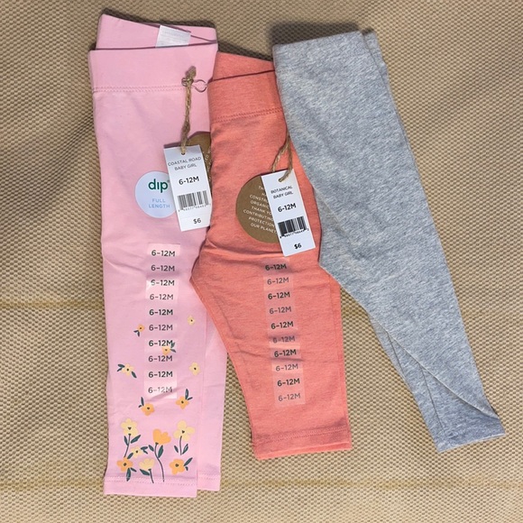 SET OF 3 - Miscellaneous Leggings 6-12M - Picture 1 of 1